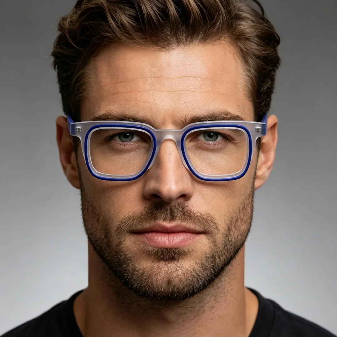 BETSION Trendy Rectangular Acetate Reading Glasses Men Women Retro Myopia Matte Color  Spectacles  Eyeglasses Frames Luxury
