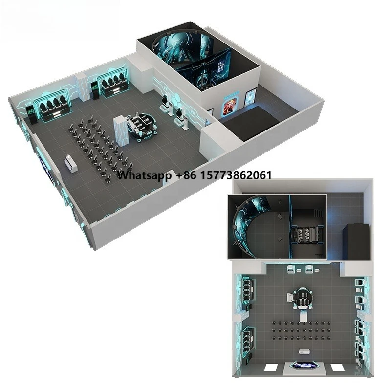 VR Theme Park 2026 New VR Game Machine Simulator Supplier 5D 7D 9D 12D Interactive VR Attractions Virtual Reality Amusement Park