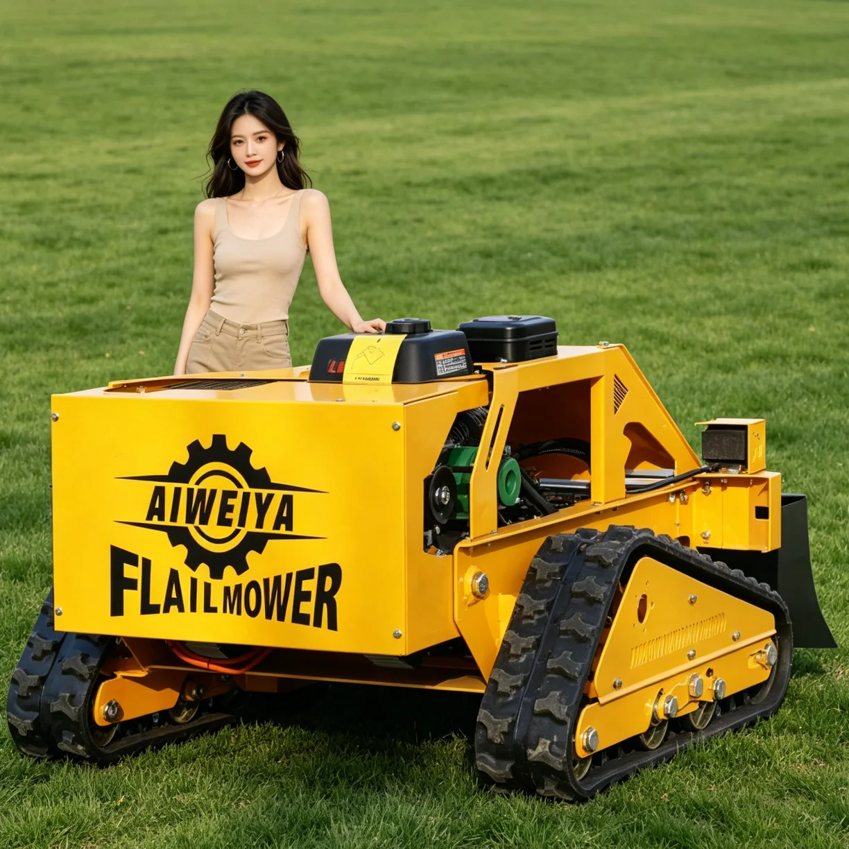 

Робот-газонокосилка с индивидуальной настройкой для сада, на радиоуправлении