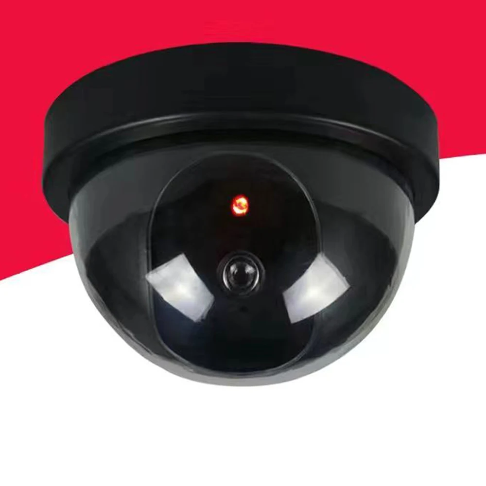 

1PC Dummy Fake Camera with LED Red Light Battery Operated No Wiring Required Indoor Outdoor Fake Dome Security Camera Cam Not Ip