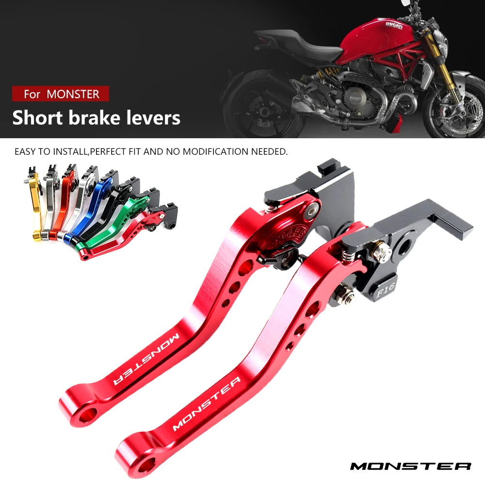 DUCATI MONSTER S2R 800 2005-2007 / 695 2007 2008 / 620 2003-2006 / 400 2004-2007 Short Brake Clutch Lever Accessories 