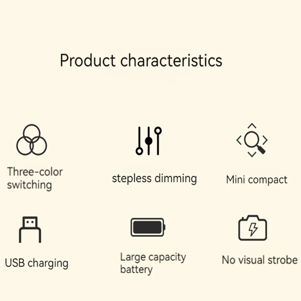 Touch Rechargeable LED Bedside Lamp 3 Colors USB Stepless Dimming Night Light Eye Protection For Bedroom Reading Table Lamp