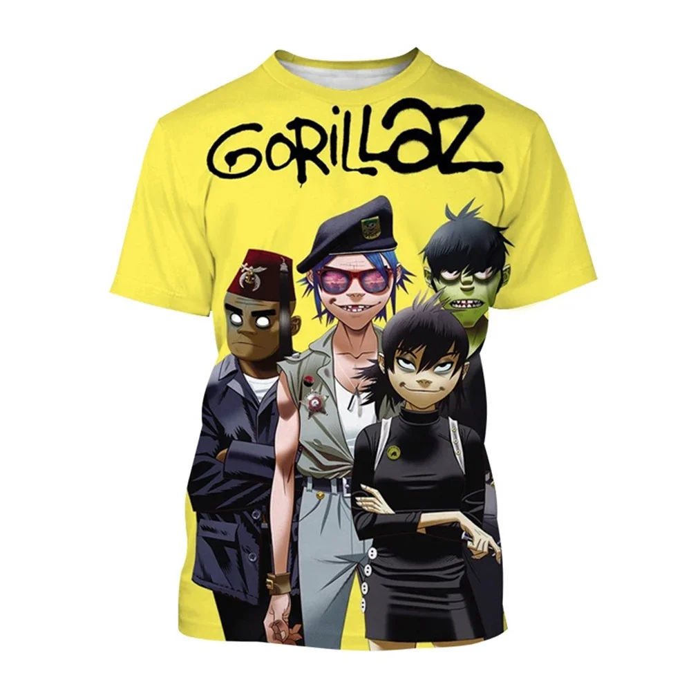 

Rock Band Street Fighter 3D Creative Print Quick Drying Breathable Movement Punk Hip Hop Trend Men's Plus Size T-shirt