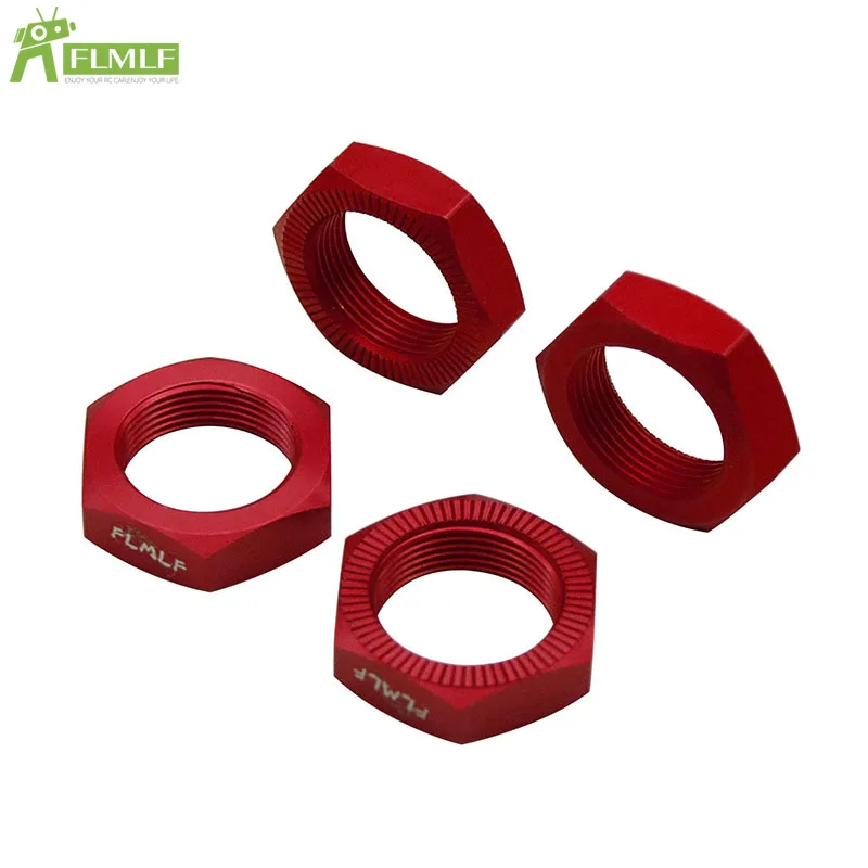 Alloy CNC Upgrade 24mm Rear Front Wheel Nut Set Fit for 1/5 HPI ROFUN BAHA King Motor ROVAN BAJA 5B 5T 5SC Rc Car Toy Game Parts