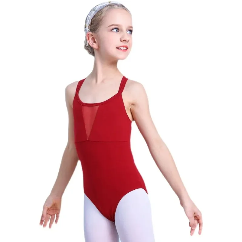 Children's ballet dance clothes, summer practice clothes, suspender dance clothes, girls' and children's Chinese dance clothes
