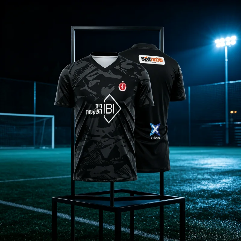 2026 Hapoel Tel Aviv FC Fashion Jerseys with Team Badges Sponsor Logos Unique Designs for True Football Fans Family Matching Y2k