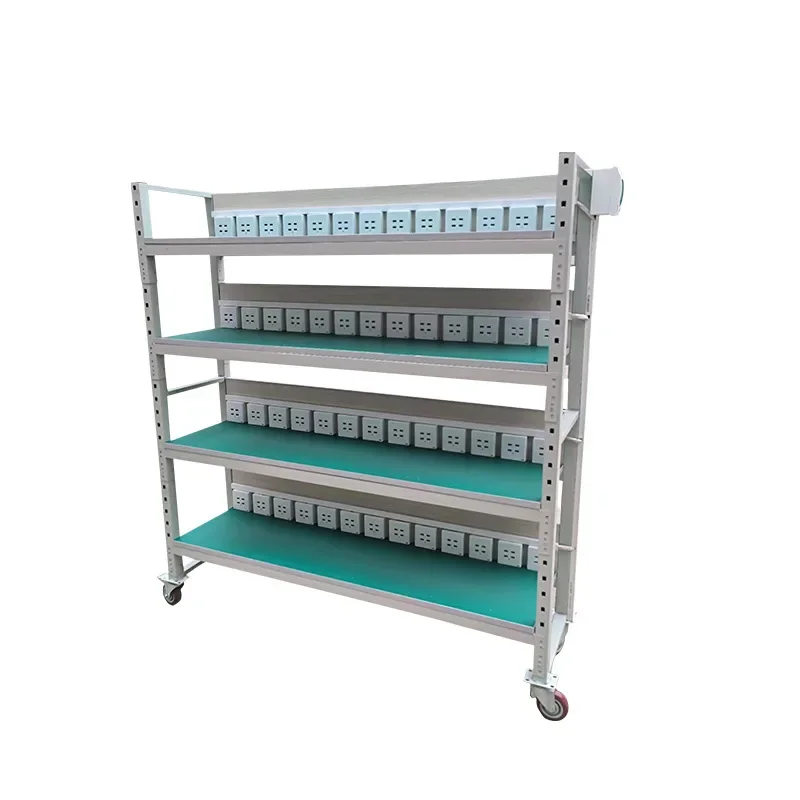 Anti-static Aging Frame Mobile Power Supply Test Frame Workshop Wheeled Turnover Car Row Plug Workbench