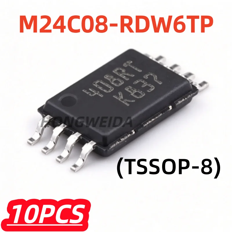 10Pcs/lot 100% New M24C08-RDW6TP 408RT 408RP TSSOP8 Original