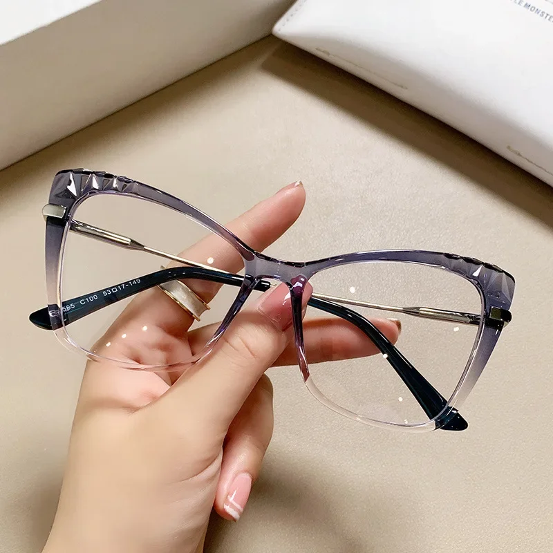 Women's Plastic Glasses, Titanium Optical Lenses, Fashion, Computer, Relaxing Eyes, Temperament