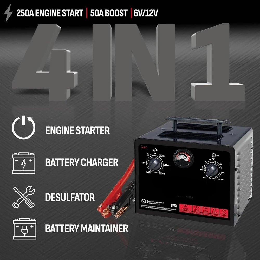 الأدوات والمعدات.6 فولت/12 فولت شاحن بطارية يتم التحكم فيه بالوقت ومبتدئ المحرك - شاحن يتم التحكم فيه بدقة مع مؤقت 135 دقيقة #1