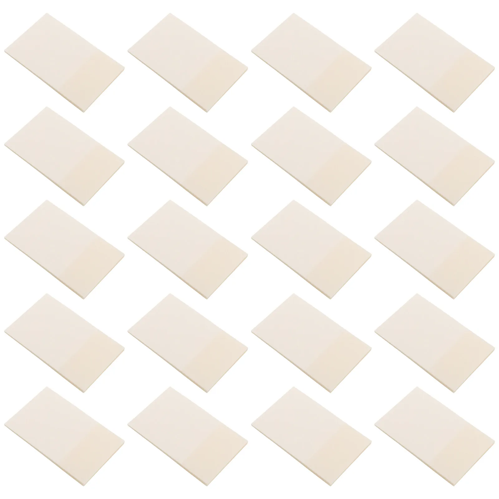 20Pcs Transparent Self-Adhesive Note Pads Clear Waterproof Sticky Tabs Repositionable Office School Planner Annotation Book