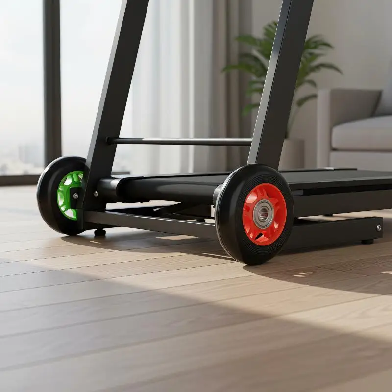 Fitness Equipment Caster Wheel Heavy Duty PP Treadmill Roller Silent Smooth Rotation For Commercial Gym Maintenance Use