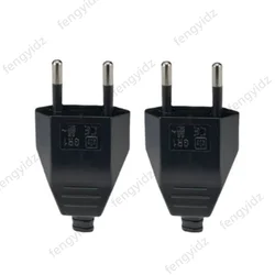 2 Pcs new type German Type European standard Power 2 Pin Plugs Network Cables 2.5A 220V Electric Contact