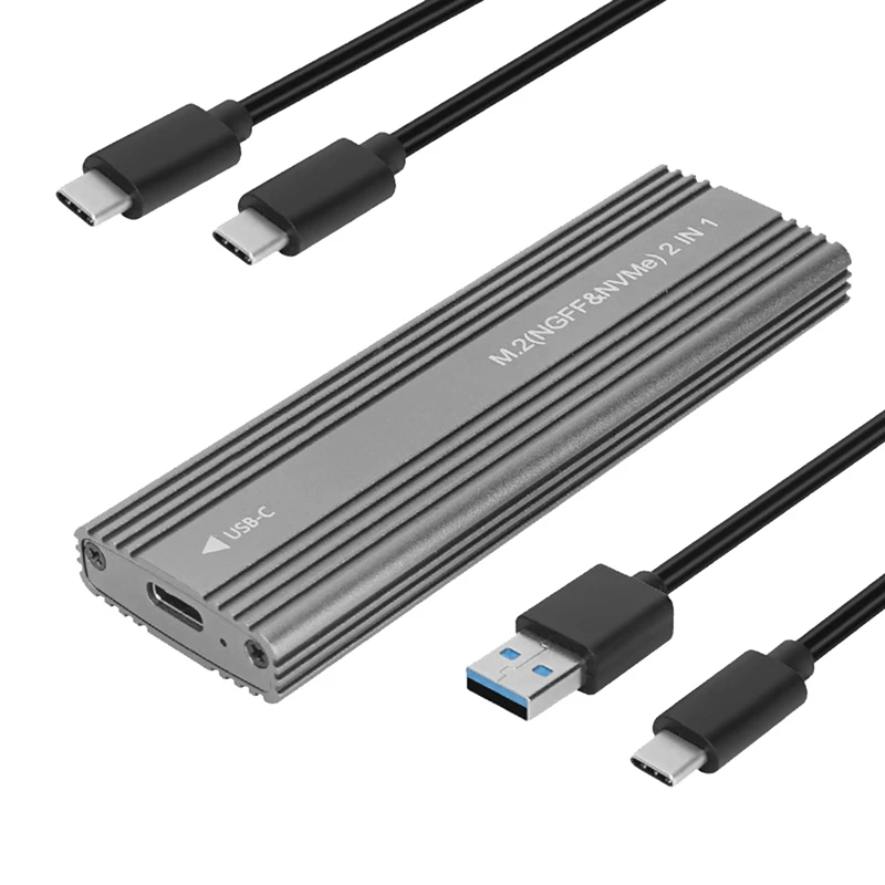 10Gbps NVME/SATA Dual Protocol SSD Enclosure SSD Case Box USB 3.1 Type To M.2 NGFF Pcie SSD External Enclosure image 6
