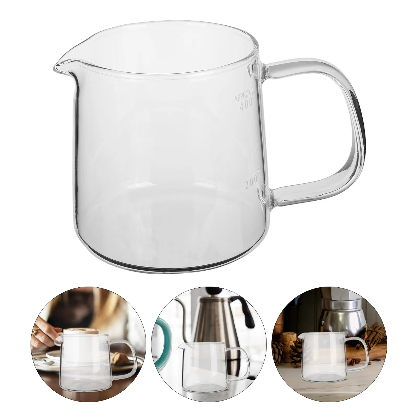 

Coffee Pot Campfire Clear Borosilicate Server Carafe for Home Use Transparent Container Office