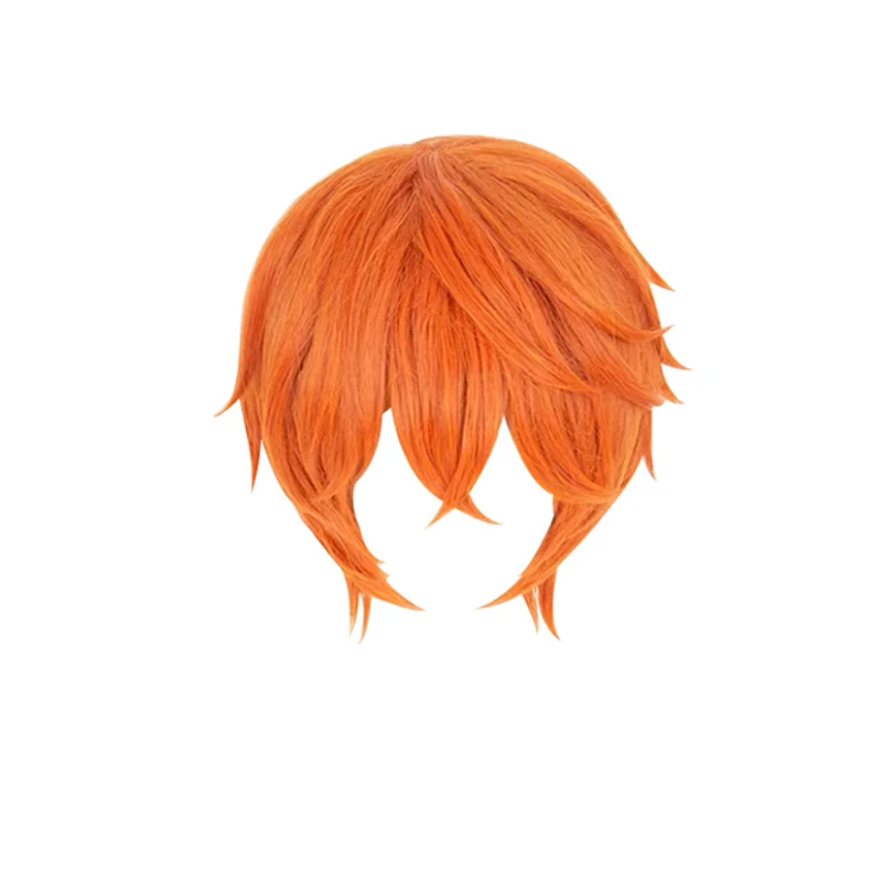 Zootopia Nick Wilde Peruca Cosplay Nicholas Piberius Wilde Personate Fox Tail Orelha Tiara Laranja Cabelo Curto Lobo Corte Peruca Para Hallo