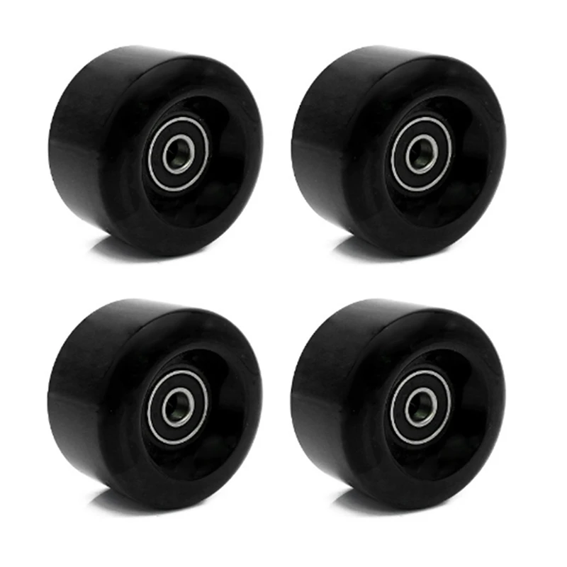 Roller Skate Wheels Double Row Roller Skates Four-Wheel Inline Skates Ice Skates PU High Elastic Wheels Tire Set