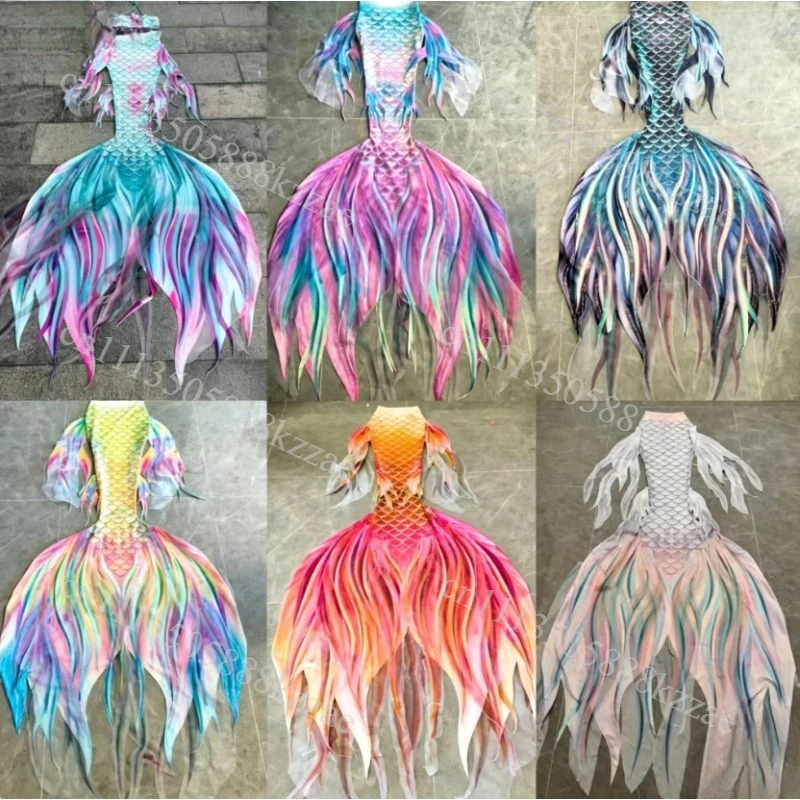 Original Custom Mermaid Tail Swimsuit, Chinese Style Aquarium Mermaid Swimsuit Shooting, High-Definition Fish Tail Diving