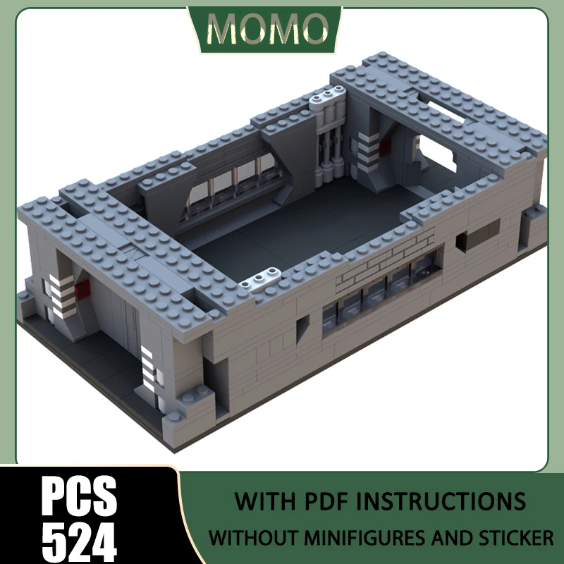 

Popular Star Movie Model Moc Building Blocks Imperial Corridor Model Technology Brick DIY Assembly Construction Holiday Toys