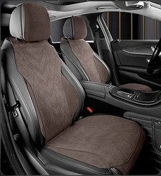 High-end Suede Universal All Seasons Car Seat Cover Breathable Perforated Suede Leather Luxury Car SUV Seat Cover Protection