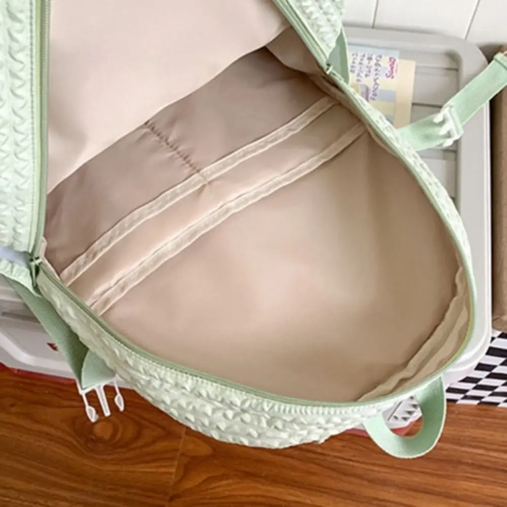 Fashion Solid Color Students School Bag Simple Candy Color Large Capacity Backpack Waterproof Daypack College Backpack Outdoor