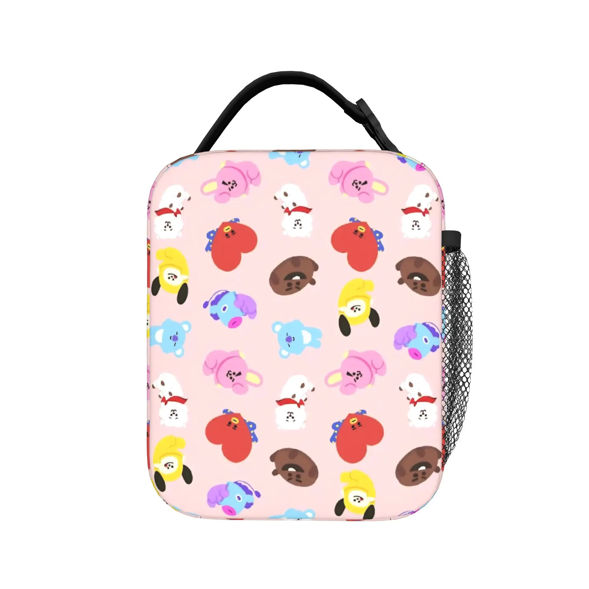 Cartoon Music Band Lunch Bag Funny Travel Lunch Box Print Portable Thermal Lunch Bags