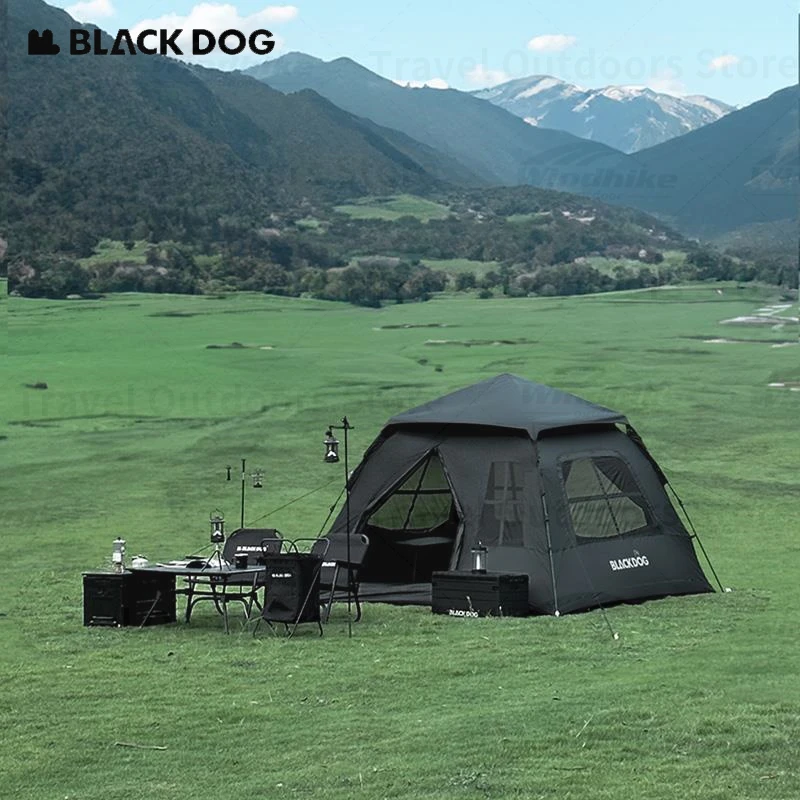 Imagem -06 - Naturehike Blackdog Tenda Automática One-touch Acampamento Aberto Rápido Abrigo ao ar Livre Piquenique Praia Viagem Impermeável Tenda Espessada