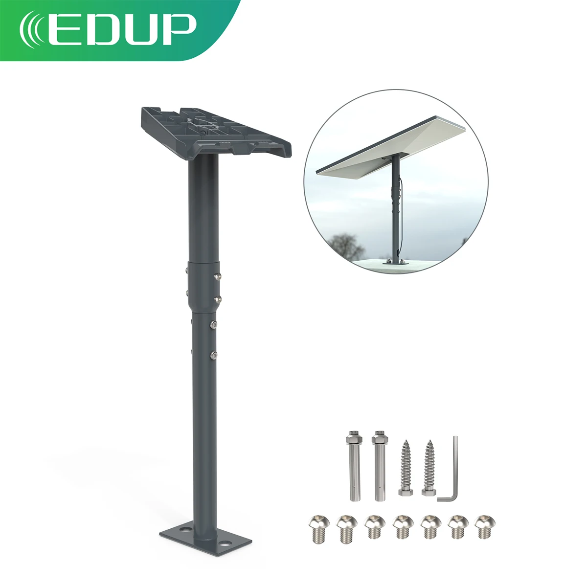 

EDUP SK0069 Starlink Mount StarLink Gen 3 Bracket StarLink Pipe Adapter for Starlink Internet Satellite Kit Starlink Roof Mount