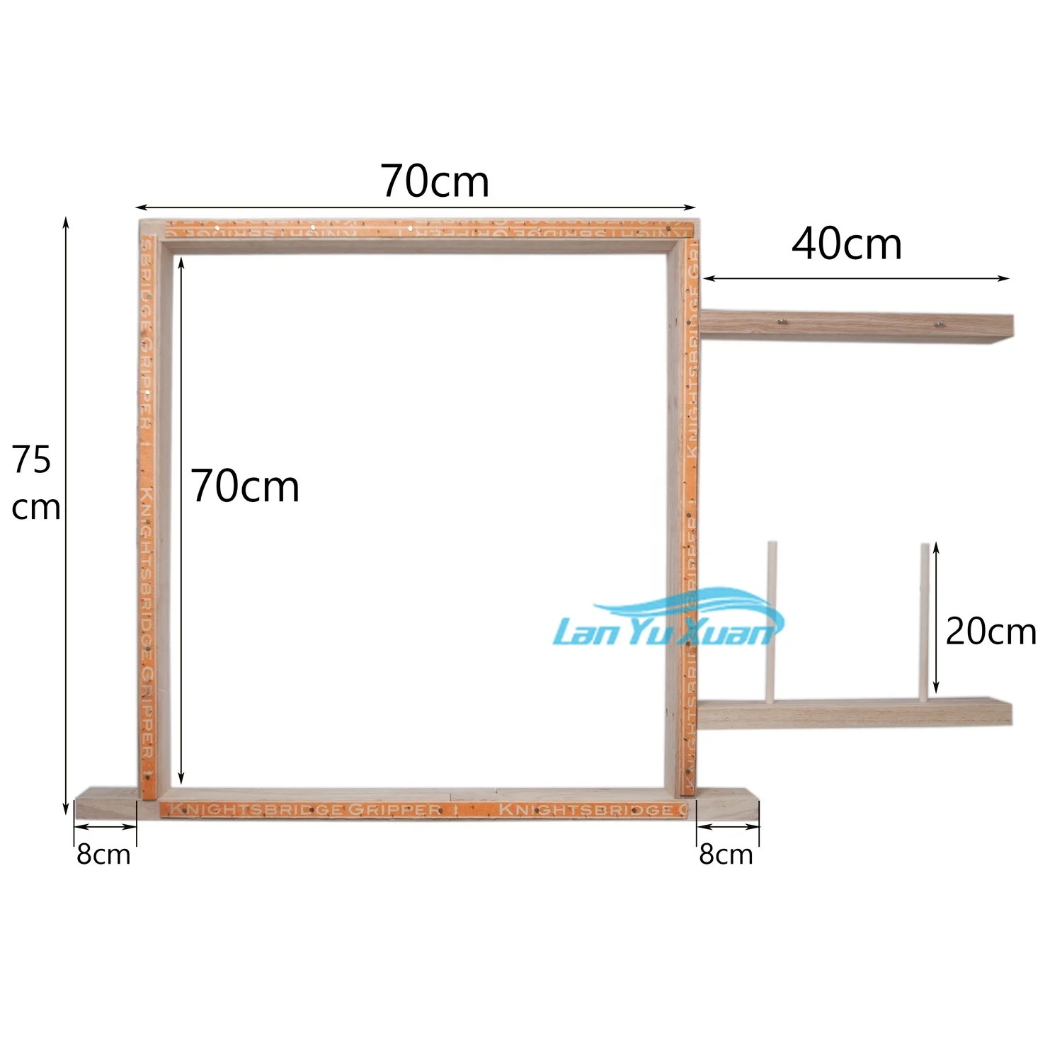 Carpet Tack Tufting Gun Frames Easy Self Assembly  Frame With Yarn Holder