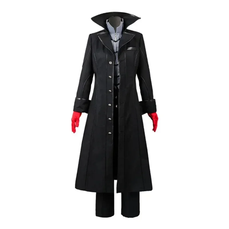 

Anime 5 Joker Leading Character Hero Cosplay Costume with Red Gloves Halloween Fancty Outfit 5;c,6's.2;b'8,