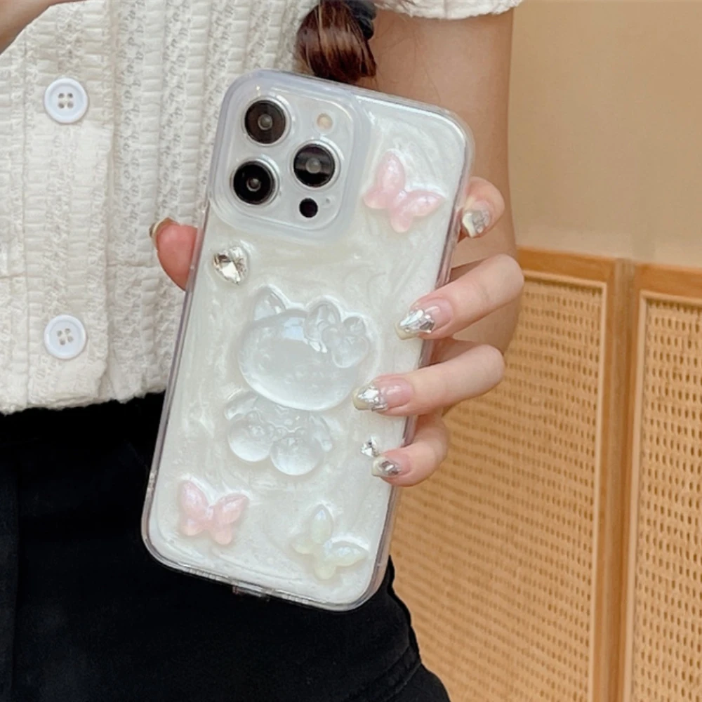 Fundas de teléfono 3D con dibujos animados de Anime, carcasa transparente anticaída para IPhone 11, 12, 13, 14 Pro Max