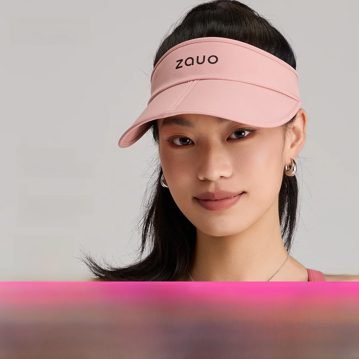 two-stacked-empty-top-running-sun-protection-hat-quick-dry-sport-cap-summer-uv-protection-polyester-fiber-geometric-pattern-w