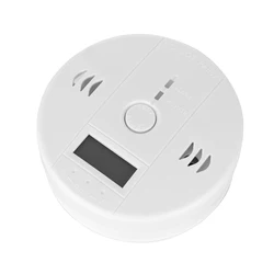 Alarma de CO Detector de monóxido de carbono, Sensor de Gas CO LCD, sirena de 85dB, estufa de sonido, panal de abeja, alarma de advertencia de humo de carbón, seguridad del hogar