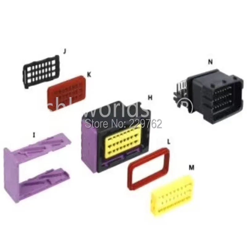 Free Shipping 2SETS 24pin 24p car computer connector,male and female Auto computer connector,Hot sale car computer connector