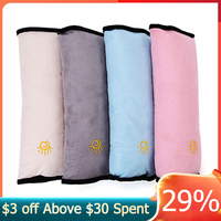 Plush Car Seat Belt Cover Breathable Children Kids Seatbelt Pillow Seat Strap Shoulder Pad Cushion Universal Car Interior