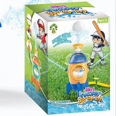 ของเล่นจรวดน้ําสําหรับเด็กพร้อมไม้เบสบอล - ชุดตัวเปิดตัวกีฬาสนุกกลางแจ้ง ของเล่นสําหรับเด็กผู้หญิงอายุ 3 ปีขึ้นไป