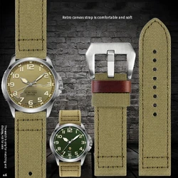 24 มม.ผ้าไนลอนคุณภาพสูงนาฬิกา Fit สําหรับ Panerai Luminor PAM111 PAM441 Series สําหรับ Breitling นาฬิกาผู้ชายผ้าใบสายคล้อง