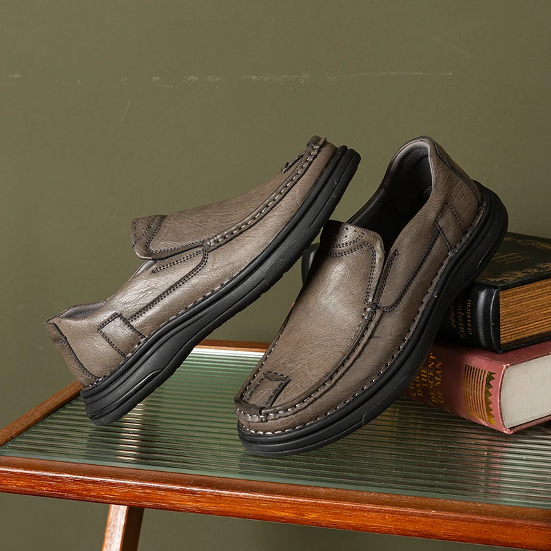 

Роскошные кожаные туфли для взрослых. Высококачественная повседневная обувь. Деловая офисная и повседневная работа. 38-46. Элегантный джентльмен. Удобная.