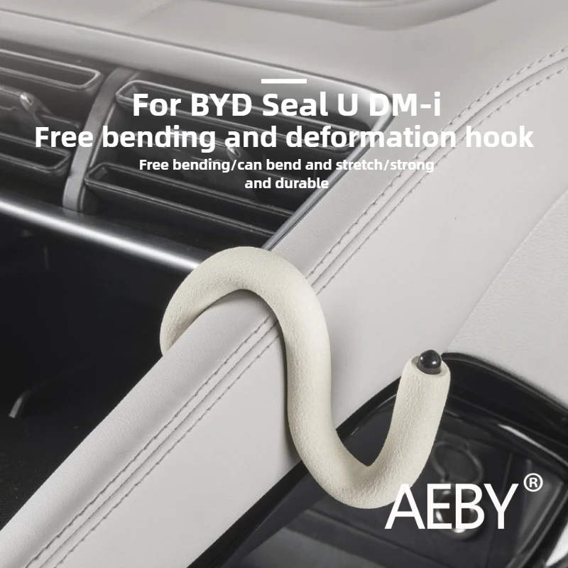 

AEBY For BYD Seal U DM-i 2020-2025 Center Console Armrest Hook, Adjustable Multifunctional Organizer Flexible Foldable Hanger