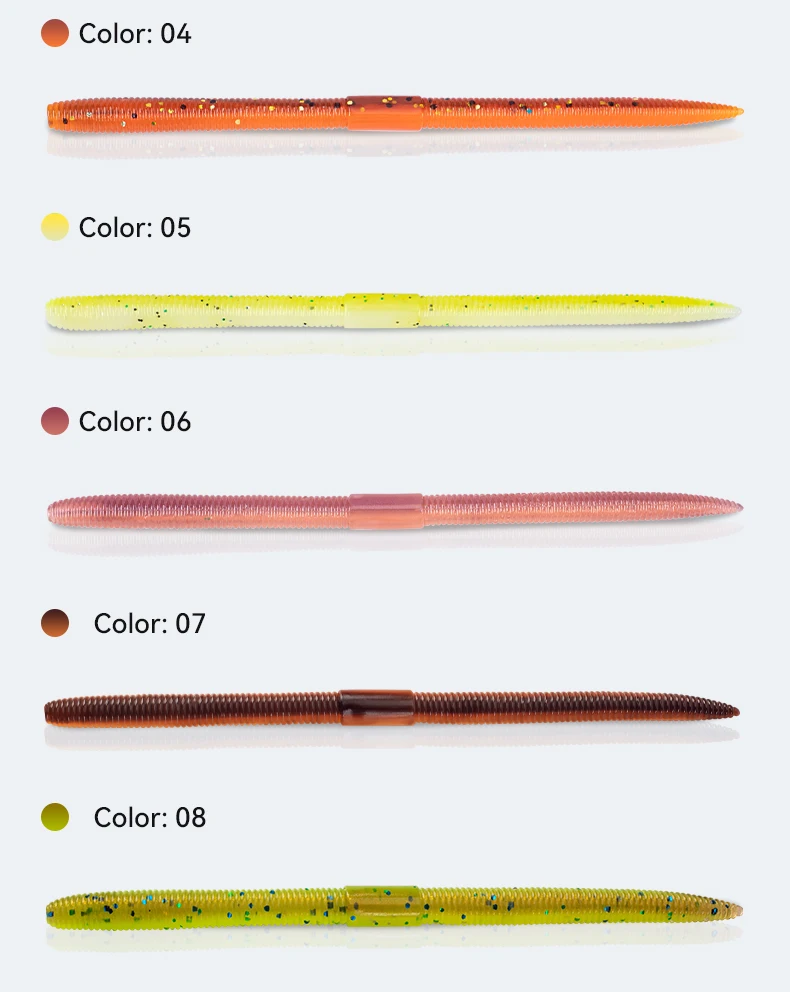 Kingdom Sinking Soft Worm 96 mm 1,8 g 120 mm 2,8 g künstlicher weicher Köder Regenwurm Swimbaits für Bass Pike Forelle Weiche Angelköder ﻿ – Detail 11