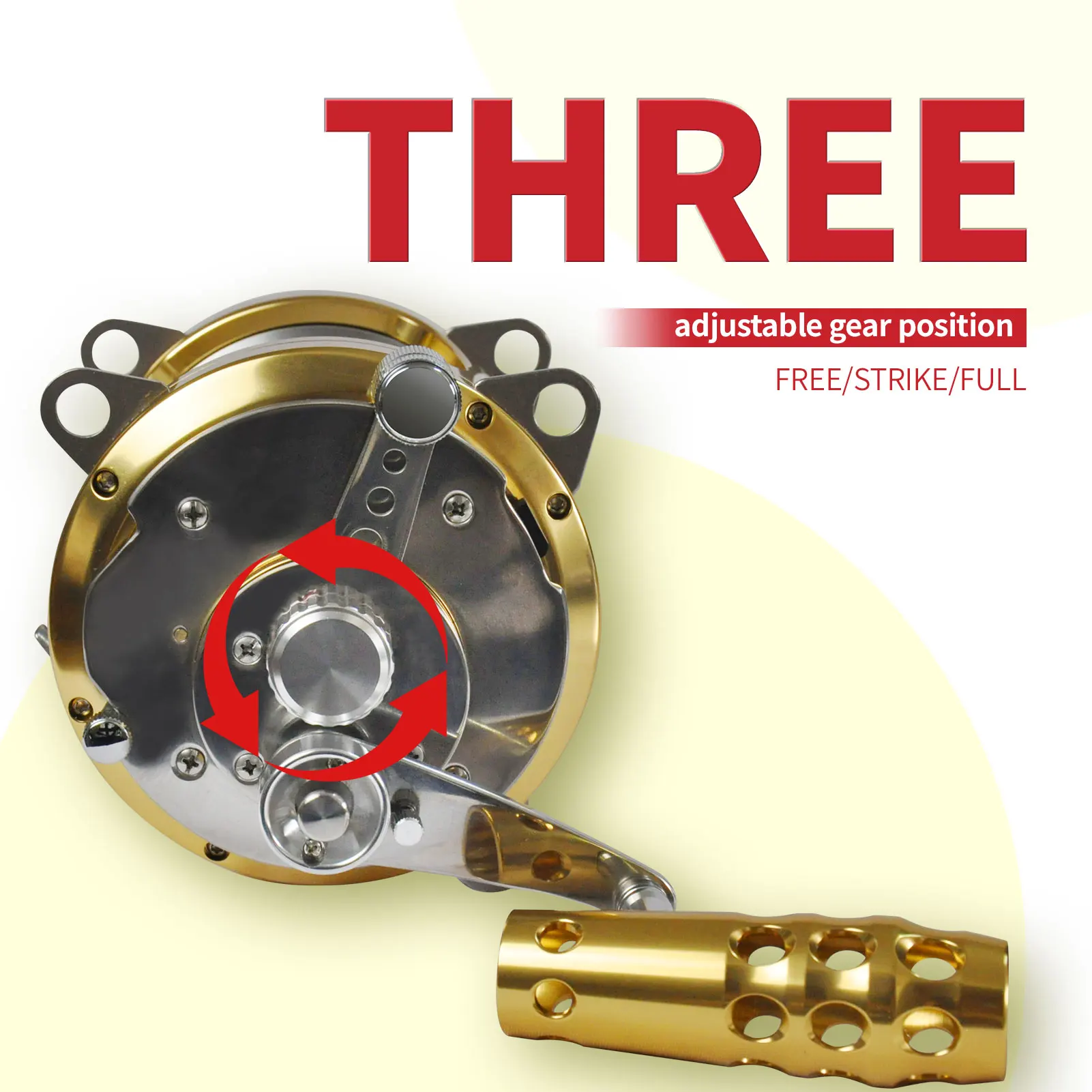 Two Speed 50W Big Game Fishing Tuna Ocean Sea Reel With Customized Logo Fishing Reel Trolling Reel