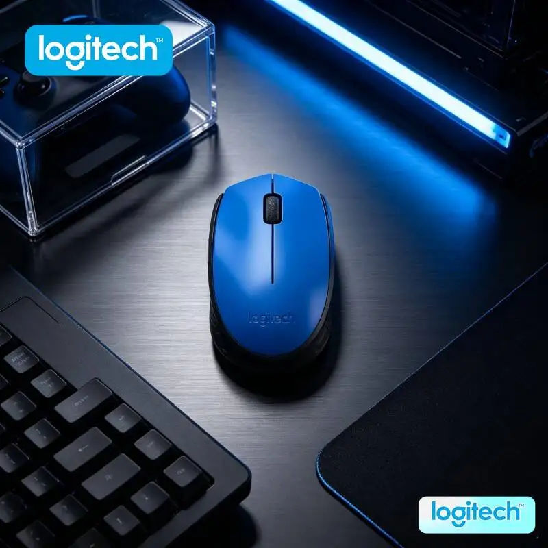 

Wear-Resistant Logitech M170 Wireless Optical Mouse 2.4GHz 10m Range 12-Month Battery for Home Office Daily Routines