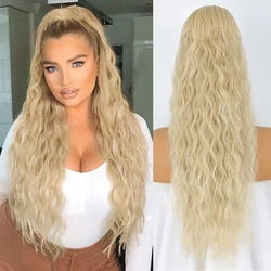 Long Curly Ponytail Hair Extension for Women 26 Inches Hairpiece Ponytail Hair Extensions Synthetic Horse Tails Curly False Tail