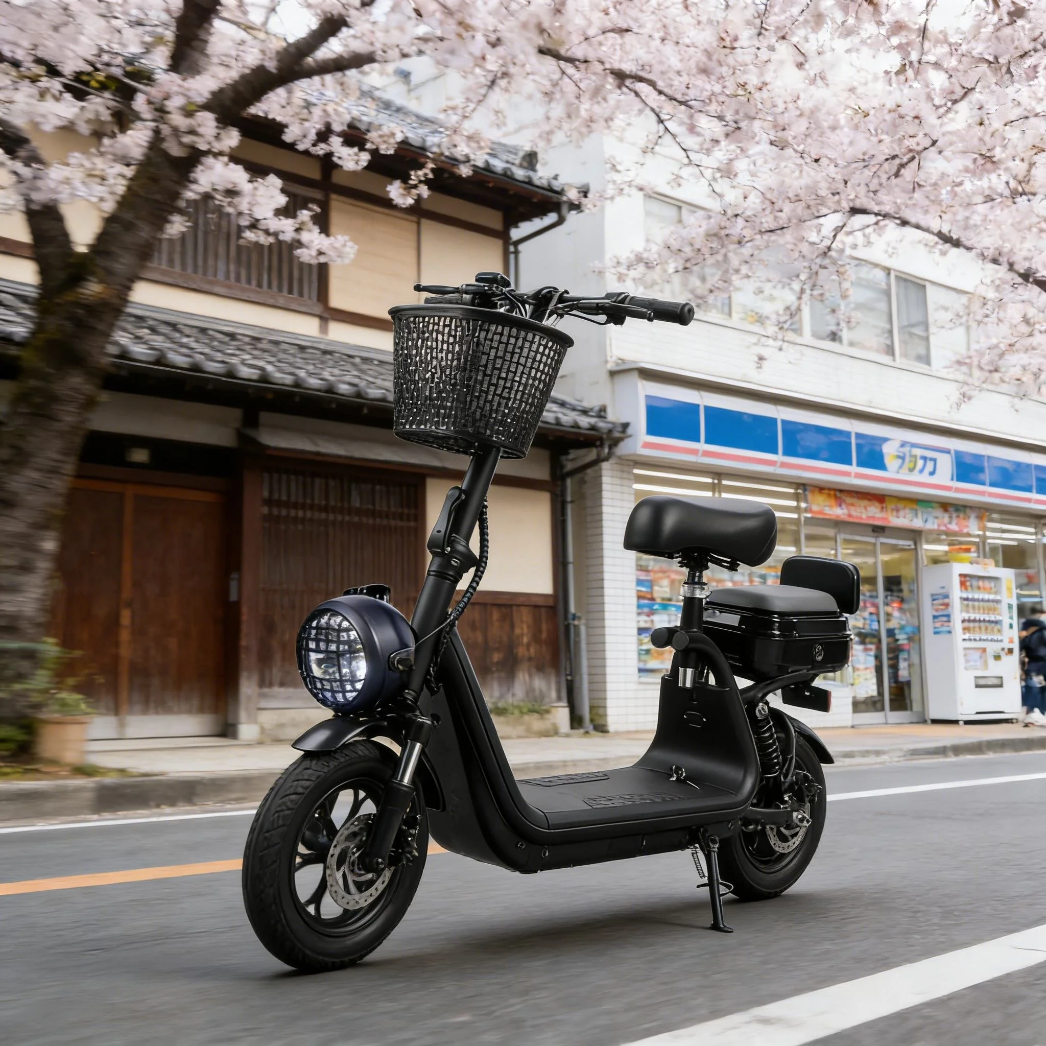New 500W Foldable E-Scooter for Adults Dual Drive Electric Roller with Seat Bluetooth and Sensor Smart Features