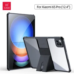 Xundd Abdeckung für Xiaomi Pad 6s Pro 12,4 Hülle stoß feste Hülle Tablet Hülle transparente Abdeckung mit Ständer halter