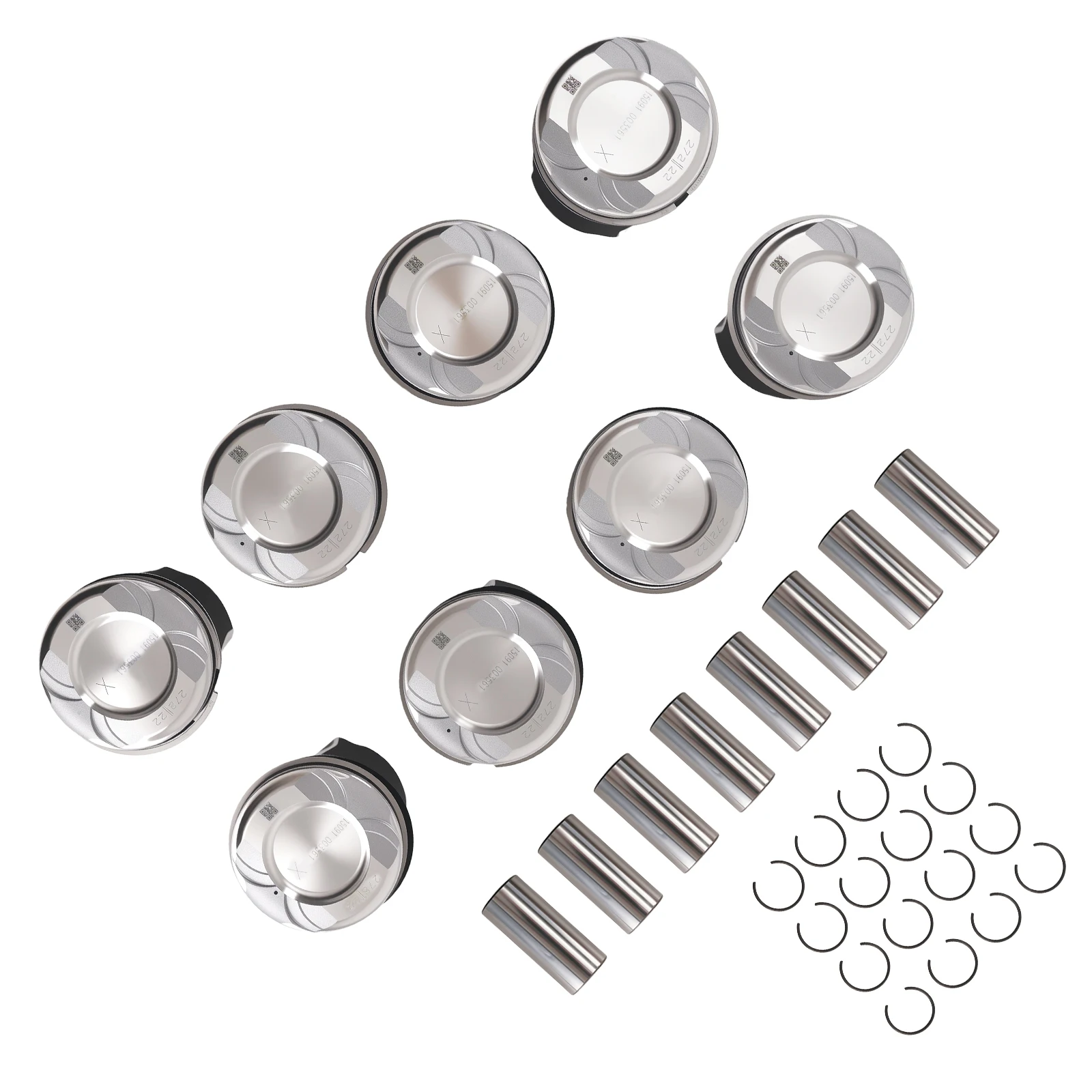 

Pistons & Rings Set for Mercedes CL550 CLS550 E550 4.7T V8 2011-2018 2780301117
