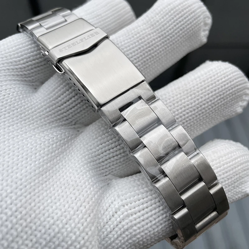 Reloj cronógrafo STEELFLIER para hombre, reloj de pulsera de cuarzo de 39mm, resistente al agua hasta 200M, BGW-9, espejo de zafiro luminoso VK63