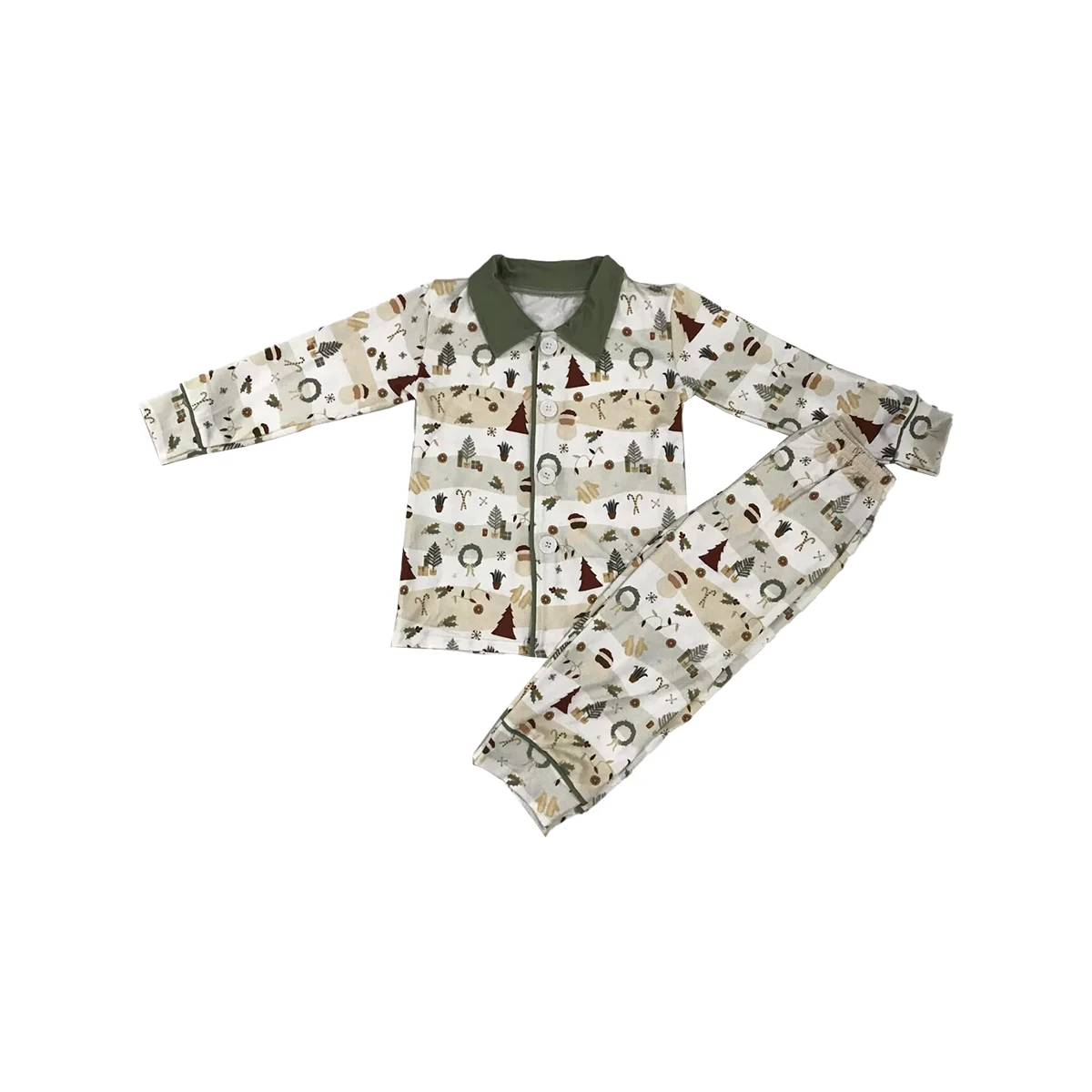 

Kids Christmas Pajamas Sets Toddler Boy Girl Matching Xmas Pjs Tree Snowman Long Sleeve Sleepwear Boutique Holiday Nightwear