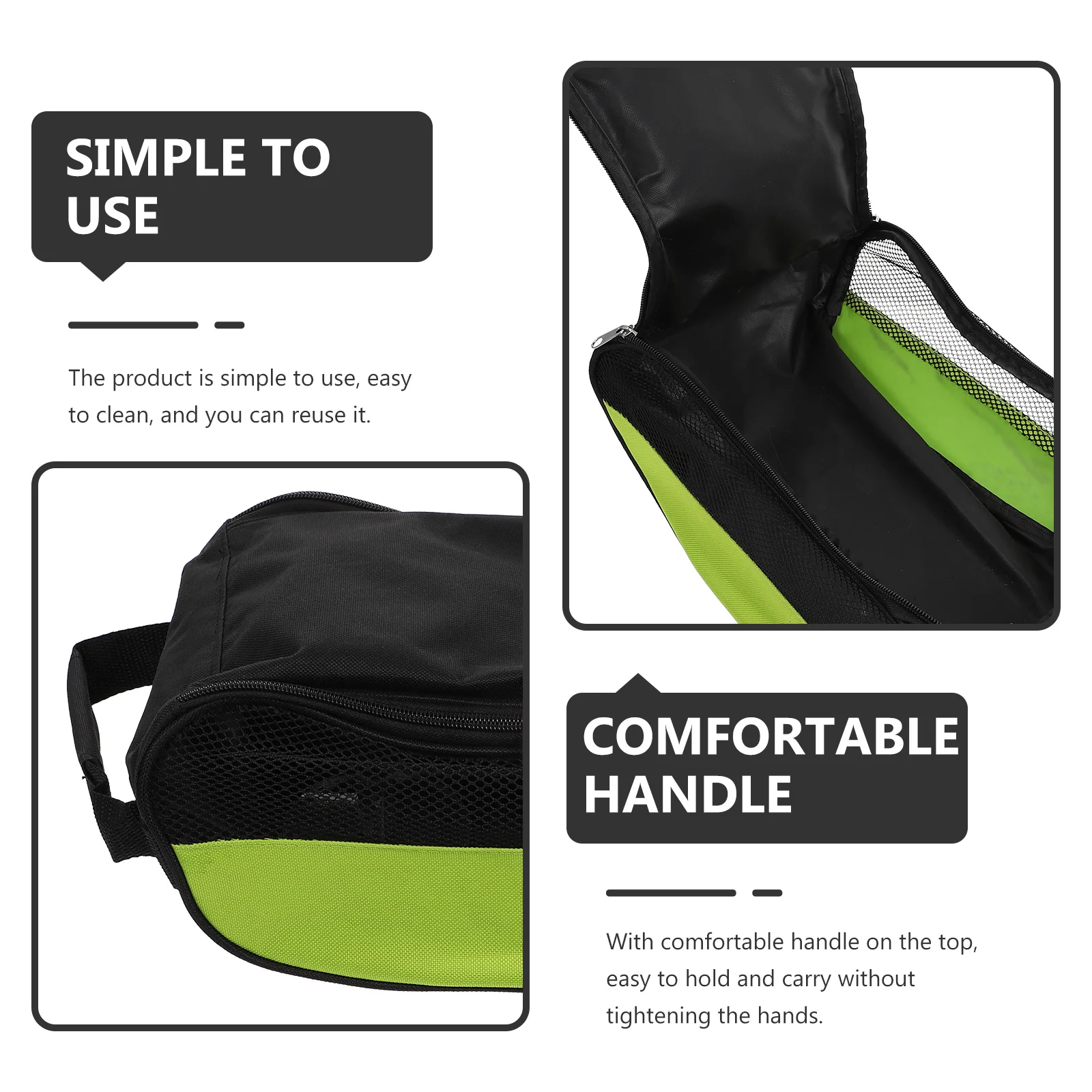 กระเป๋าใส่รองเท้ากอล์ฟแบบพกพา ไนลอนคุณภาพสูง ระบายอากาศได้ดี กันน้ำ กระเป๋าเก็บรองเท้ากีฬา แบบถือ สำหรับพกพาเดินทาง