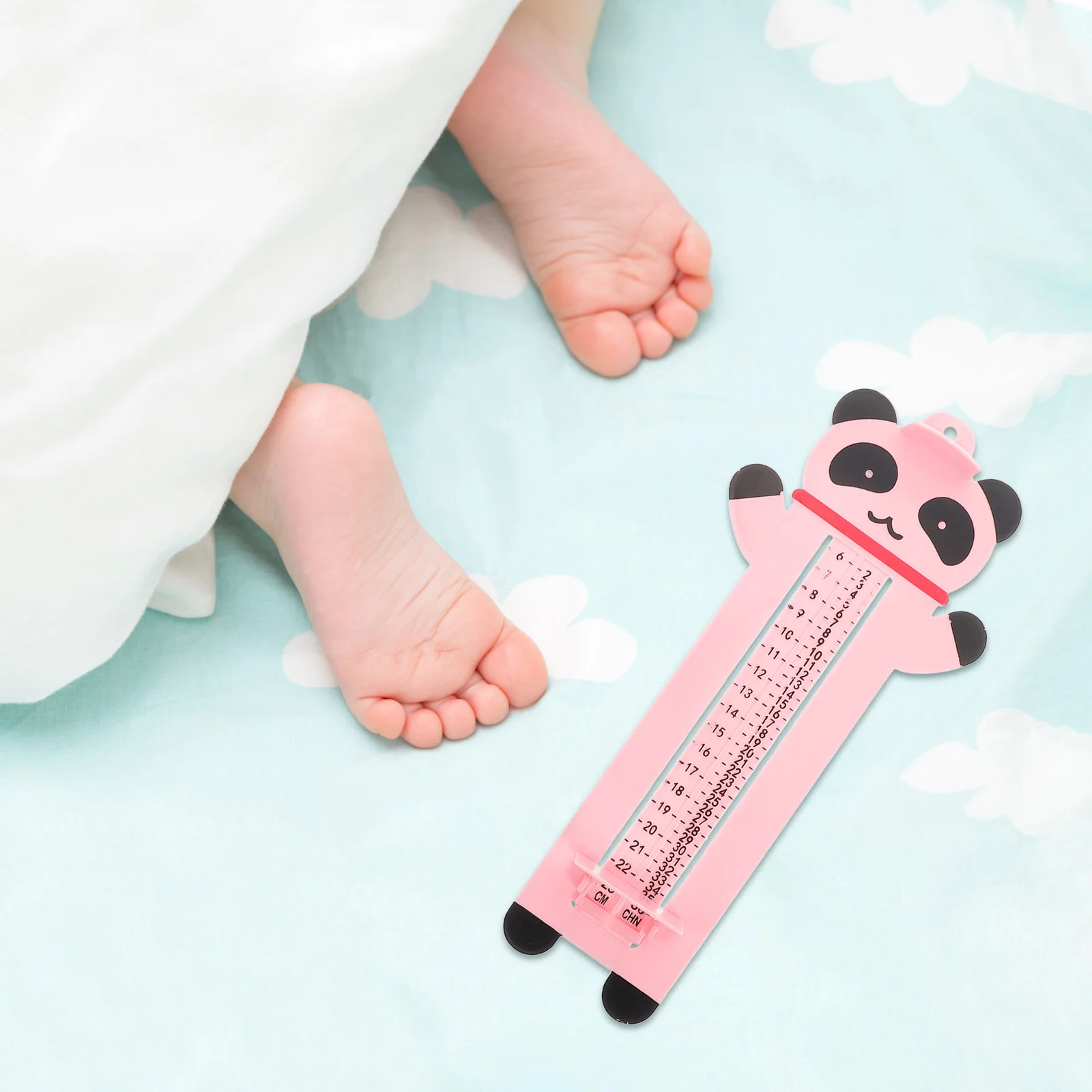 Измеритель стопы для детей, точный измеритель с наклейкой по высоте, очаровательный дизайн, прочный, практичный, для семейного использования, измеритель для ног для детей